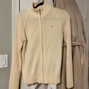 Tommy, Vintage Zip-Up Sweater, Size L